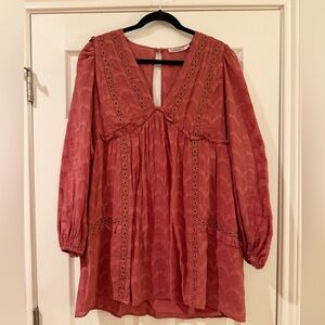 Elegant Women's Rust Dress